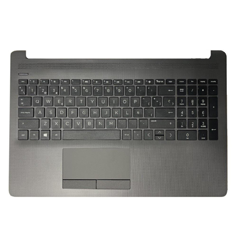 Top case + Teclado compatible para portátil HP 250 G7 / 255 G7 Gris oscuro
