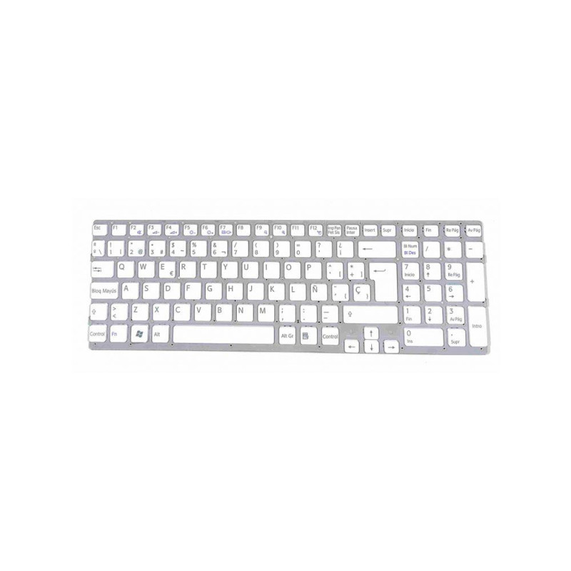 Teclado compatible para portátil SONY Vaio vpce / Español / Blanco / A1773650A