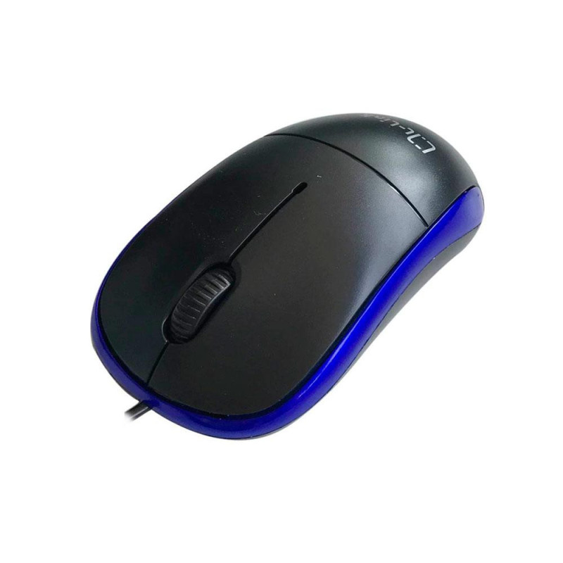 Raton óptico Usb L-Link  Negro-Azul / 1.200 Dpi / Ambidiestro / LL-2080-A