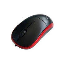 Raton óptico Usb L-Link  Negro-Rojo / 1.200 Dpi / Ambidiestro / LL-2080-R