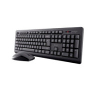Combo Teclado + Raton Inalambrico Trust Primo / Resistente a salpicaduras / 1200 DPI / Negro / 25433