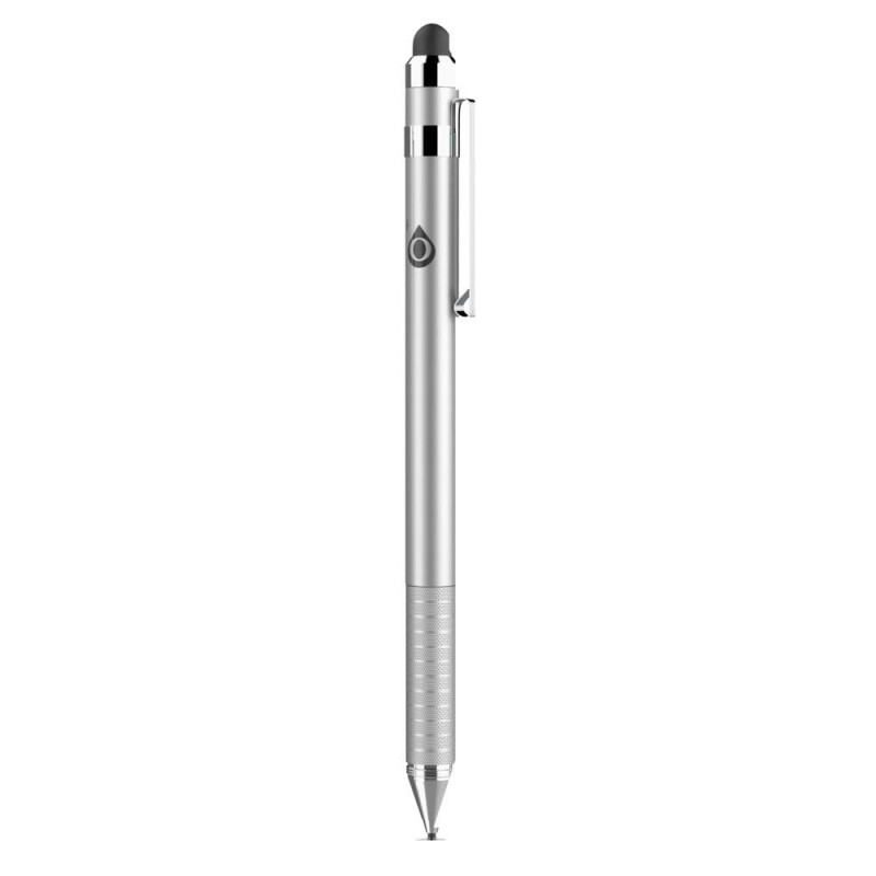 Lapiz tactil - Puntero para Tablet - Smartphones / Ng6032 / Plata / 2x Puntas Tactiles / One+