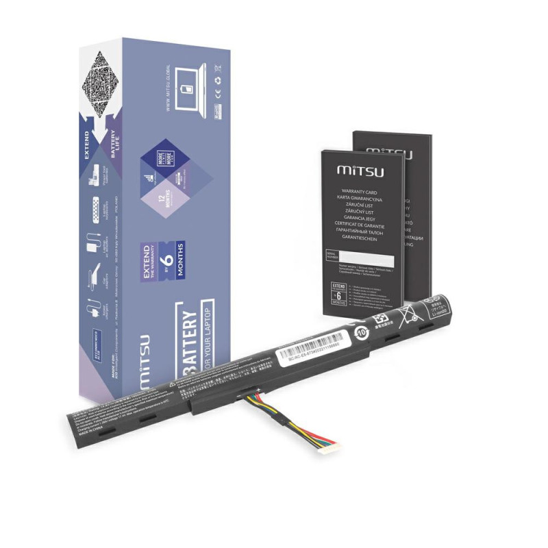 Batería compatible para portátil ACER AL15A32 14.8V 1800 mAh Mitsu
