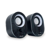 Altavoces 2.0 Equip Life 6w RMS Jack 3.5\  Control de volumen / USB / Negro y blanco / 245333"
