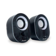 Altavoces 2.0 Equip Life 6w RMS Jack 3.5\  Control de volumen / USB / Negro y blanco / 245333"