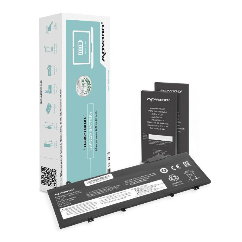 Batería compatible para portátil LENOVO T480S 11.55V 4650 mAh Movano