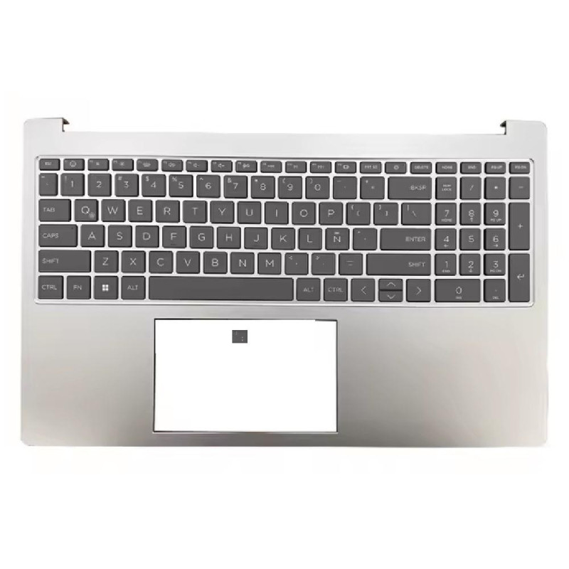 Top case + Teclado compatible para portátil HP 15-FC / 15-FD Plata