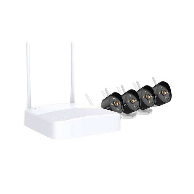 Kit de Videovigilancia inalambrico TENDA / 4x Camaras Ip HD / 4x Canales / K4W-3TC
