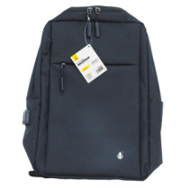 Mochila nylon R4010 / portatiles hasta 16\ / Puerto de carga / Repelente al agua / Negro / One+"