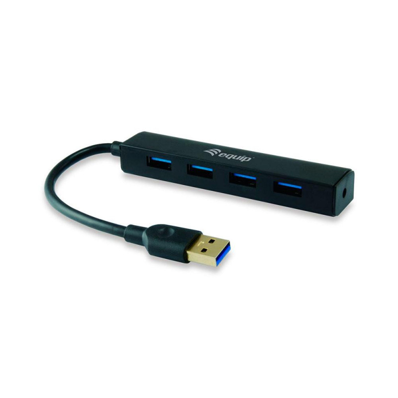 Hub 4 puertos USB 3.2 Gen 1 / Equip / Negro / 128953