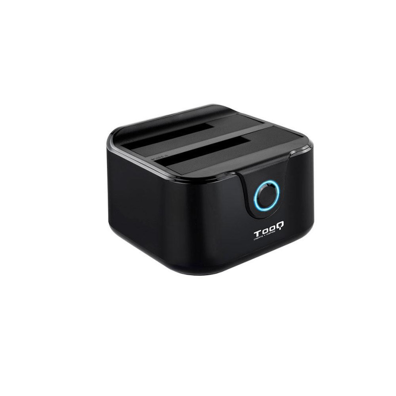 Docking Station Clonacion TOOQ Sata 2.5 / 3.5 / HDD / SSD / USB 3.0 / Bahia Dual / Negro / TQDS-802B