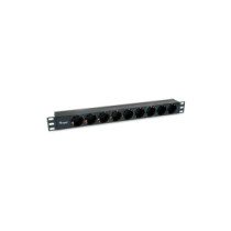 Regleta 9 tomas Equip / Para rack / 1.8 m /  Negra / 333282