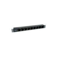 Regleta 9 tomas Equip / Para rack / 1.8 m /  Negra / 333282