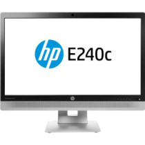 Monitor Reacondicionado LED HP E240c 23.8\ FullHD / Negro-Plata / Grado A"