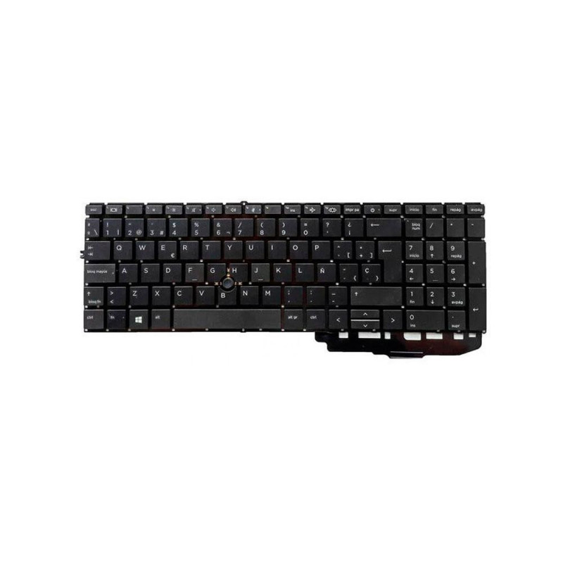 Teclado compatible para portátil HP Elitebook 850 G7 / 850 G8 / Poinstick / Negro