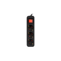 Regleta 3 tomas Lanberg / Proteccion infantil / Cable 1.5m / Negra / ps1-03f-0150-bk