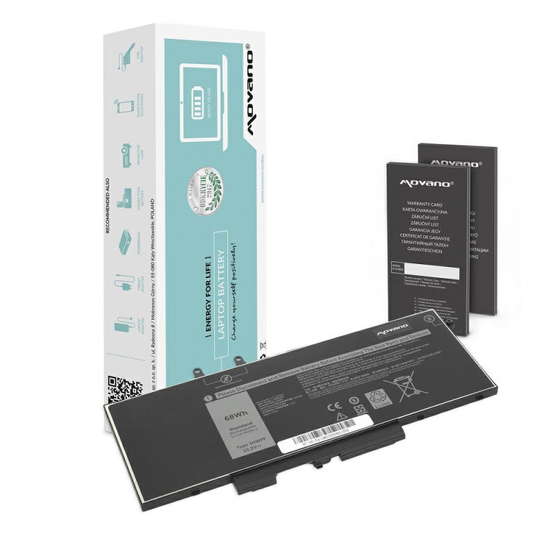 Batería compatible para portátil DELL 5410 15.2v 4250 mAh Movano