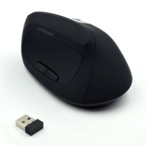 Raton Inalambrico Vertical ergonomico  Ewent / 1600Dpi  / Bateria recargable / Negro / Ew3158