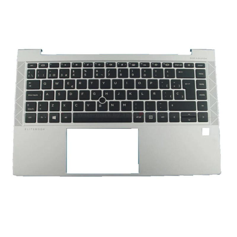 Top case + Teclado compatible para portátil HP 840 G7 / 840 G8 Plata