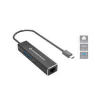 Hub Adaptador Type-C 5 en 1 Conceptronic / 2x USB3.2 / 2x USB-C / RJ-45 / ABBY13B