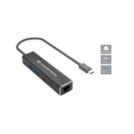 Hub Adaptador Type-C 5 en 1 Conceptronic / 2x USB3.2 / 2x USB-C / RJ-45 / ABBY13B