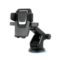 Soporte de coche para Smartphone salpicadero - parabrisas NE5231 / Brazo extensible 92-155mm / 360 Grados / Negro / One+