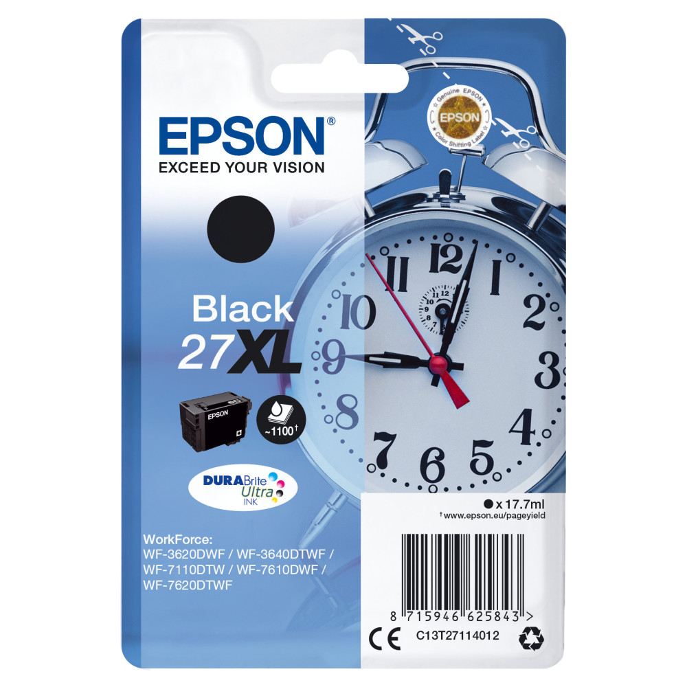 Tinta original epson t2711 xl negro c13t27114012 17.7ml