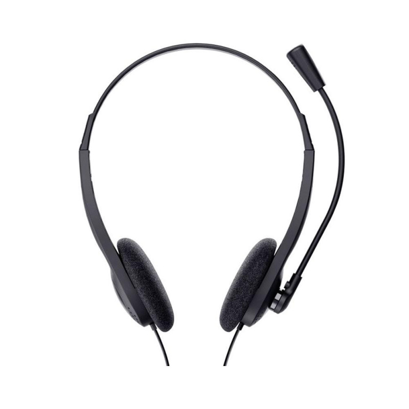 Auriculares Trust Basic con microfono / Jack 3.5mm / 1.8m / Negro / 24659