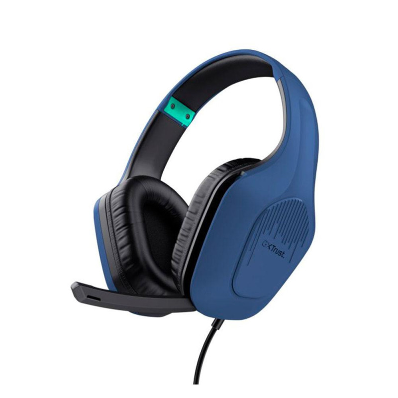 Auriculares Trust Gaming Gxt 415b Zirox Azul / Multiplataforma Ps5 - Xbox - Nintendo - PC /  Cable 2m / 24991