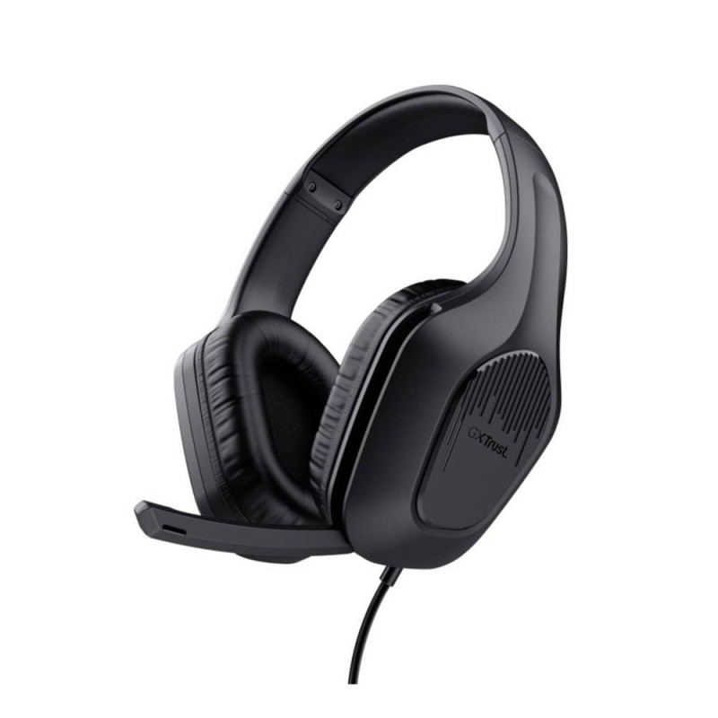 Auriculares Trust Gaming Gxt 415 Zirox Negro / Multiplataforma Ps5 - Xbox - Nintendo - PC /  Cable 2m / 24990