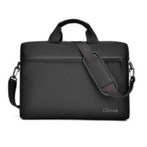 Maletin portatil L-Link Hasta 14\ / Bolsillo frontal / Impermeable / Negro / LL-B036-14"