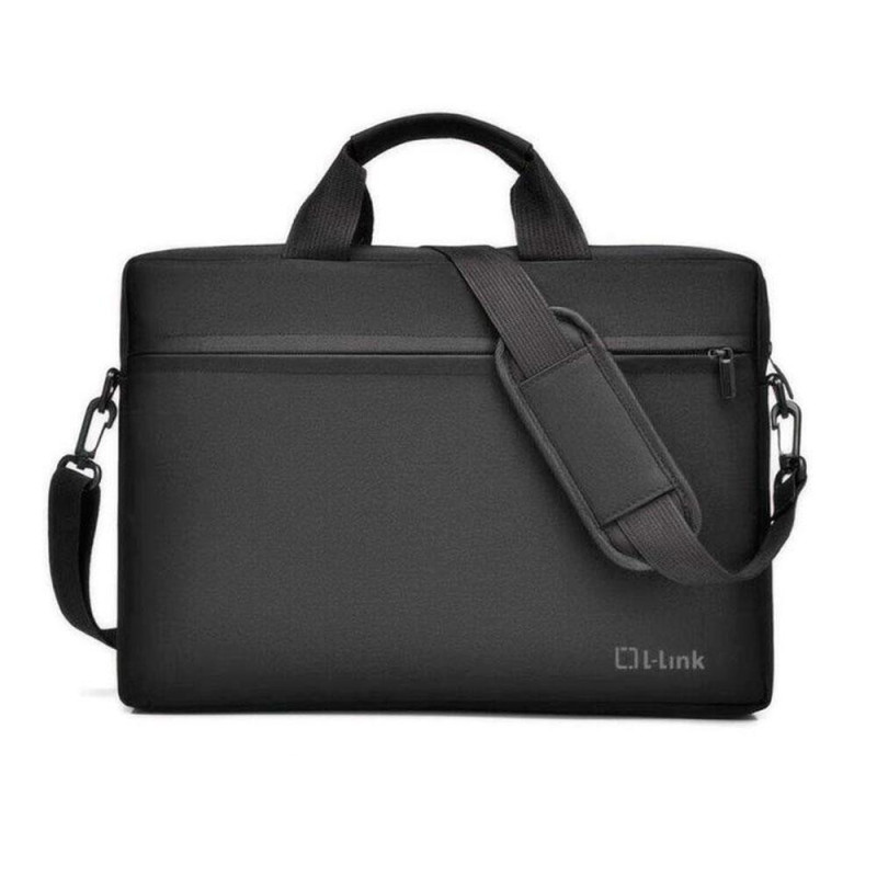 Maletin portatil L-Link Hasta 14\ / Bolsillo frontal / Impermeable / Negro / LL-B036-14"