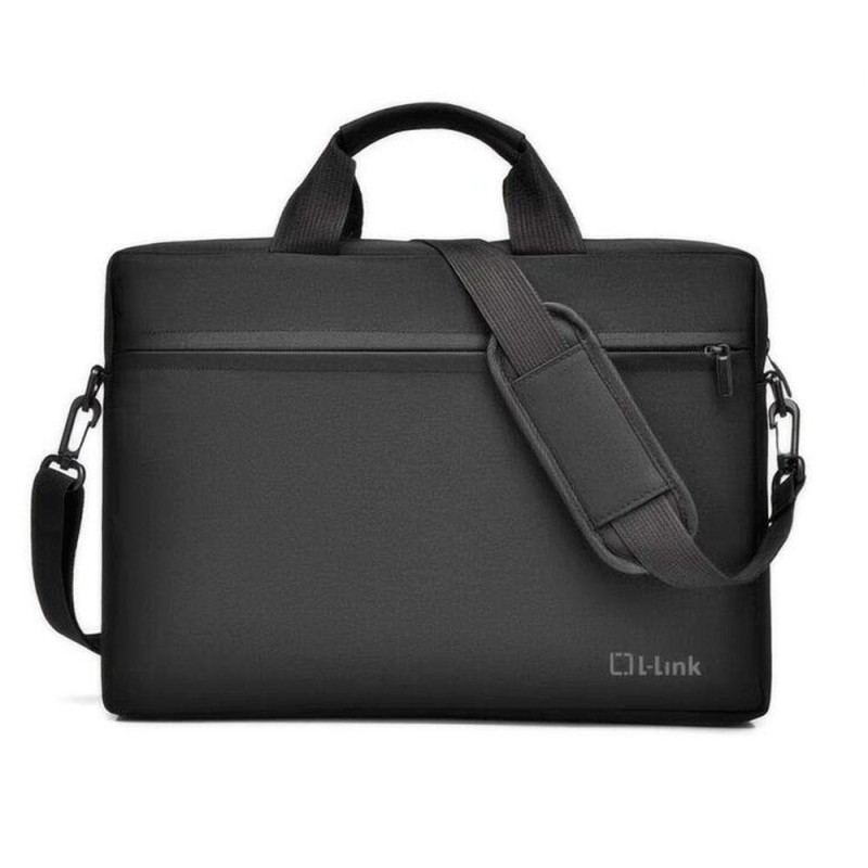 Maletin portatil L-Link Hasta 15.6\ / Bolsillo frontal / Impermeable / Negro / LL-B036-15.6"