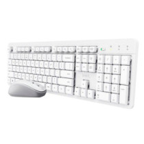 Combo Teclado + Raton Inalambrico Trust Ody II / Silencioso / 1600 Dpi / Blanco / 25467