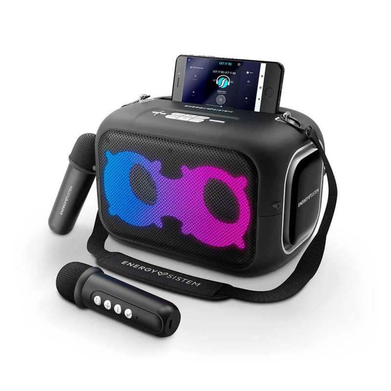 Altavoz bluetooth portable energy sistem karaokestar 60w true wireless led 8h bat 2 mic inalambr