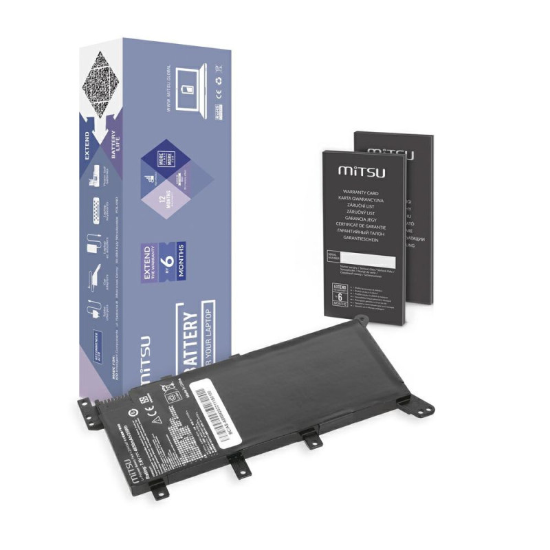 Batería compatible para portátil ASUS C21N1347 7.6V 4650mAh Mitsu