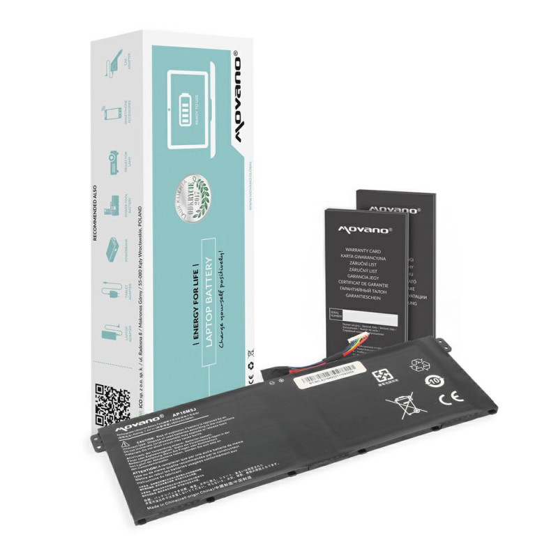 Batería compatible para portátil ACER AP16M5J 7.4V 4800 mAh Movano