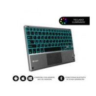 Teclado Bluetooth Subblim Smart / Retroiluminado / Touchpad / Gris / SUB-KBT-SMBT51