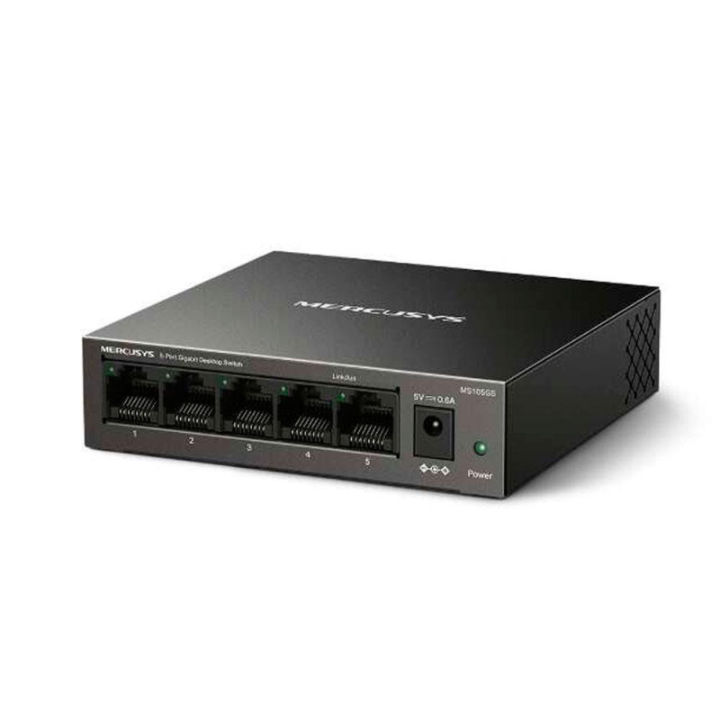 Switch 5p 10/100/1000 gigabit Mercusys / MS105GS / No gestionable / Carcasa Metalica