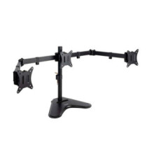 Soporte de mesa con base para 3 pantallas 17\-27\" / Tooq / DB1704TN-B / Negro"