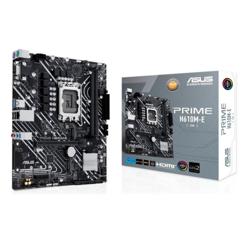 Placa base Asus Prime H610M-E / Socket 1700 / DDR4 / MATX / 90MB19N0-M1EAYC