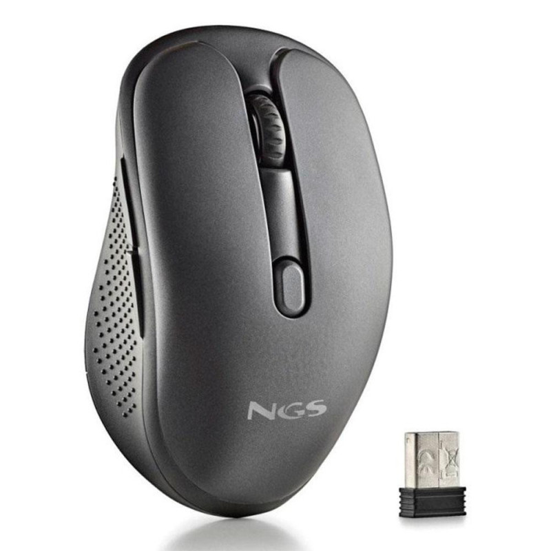 Mouse ngs optico evo spook inalambrico recargable multimodo usb-a