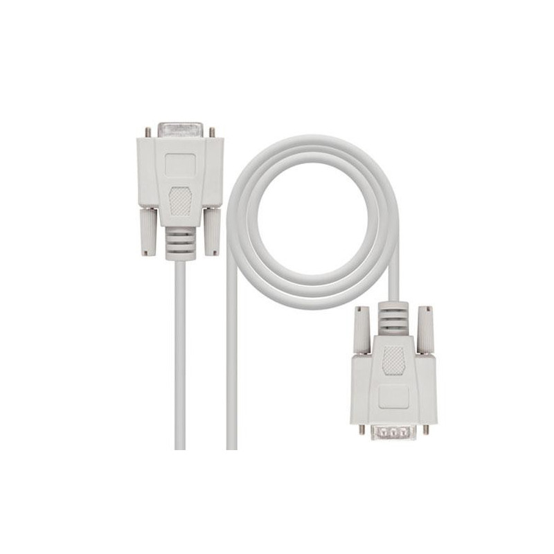 Cable serie rs232 db9 macho a db9 hembra 3m / Nanocable 10.14.0203