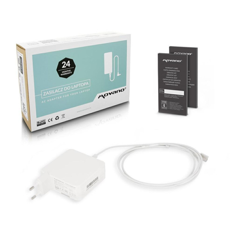 Cargador compatible para portátil APPLE 60W Magsafe 1 Movano