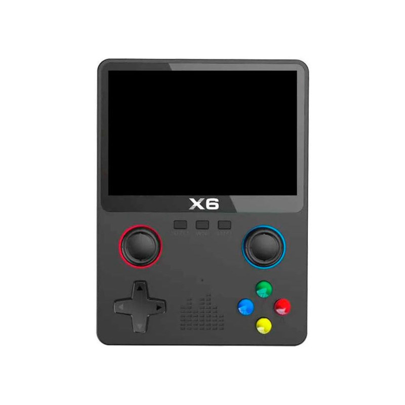 Consola Portátil Juegos Retro X6 / 11 simuladores / Pantalla IPS 3,5\ / Negra / EX-83553-B"