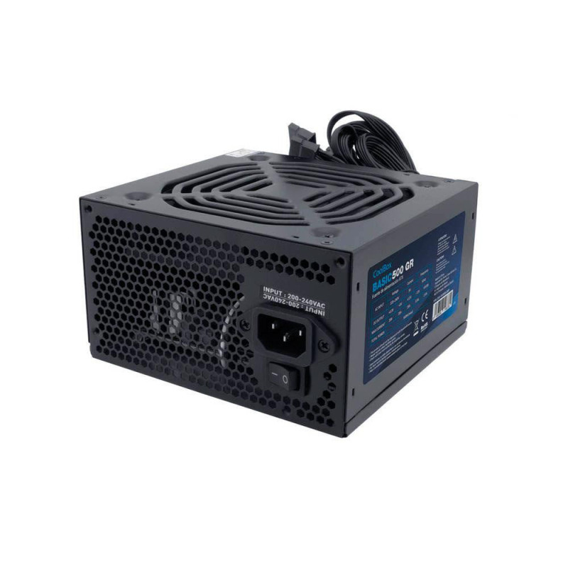 Fuente alimentacion ATX 500w Coolbox Basic / Fan 12cm / Negra / COO-FA500B-BKB