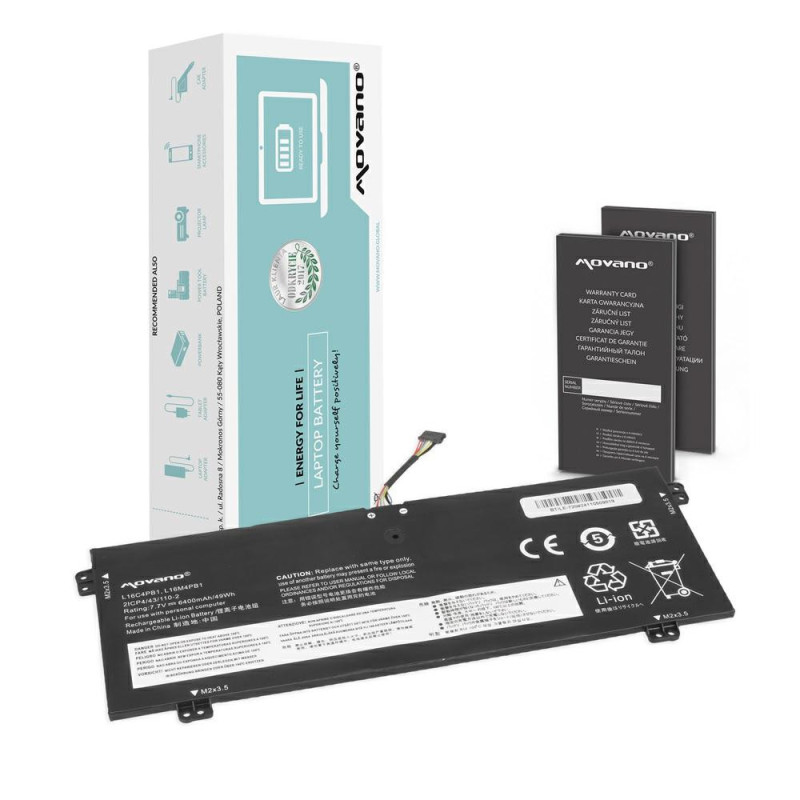 Batería compatible para portátil LENOVO L16C4PB1 7.7V 6400mAh Movano