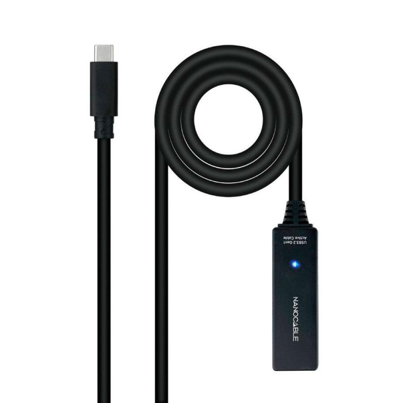 Cable USB amplificador activo USB 3.2 Gen.1  M/H / 5 metros / Nanocable  10.01.1311