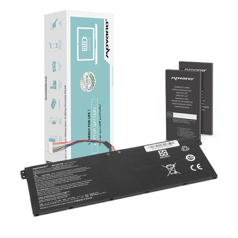 Batería compatible para portátil ACER AP18C7K 15.4V 3200 mAh Movano