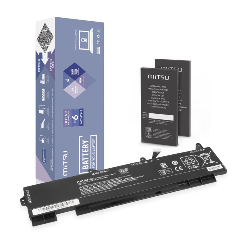 Batería compatible para portátil HP CC03XL 11.55V 4848mAh Mitsu